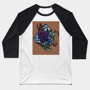 Lilac stained glass Baseball T-Shirt